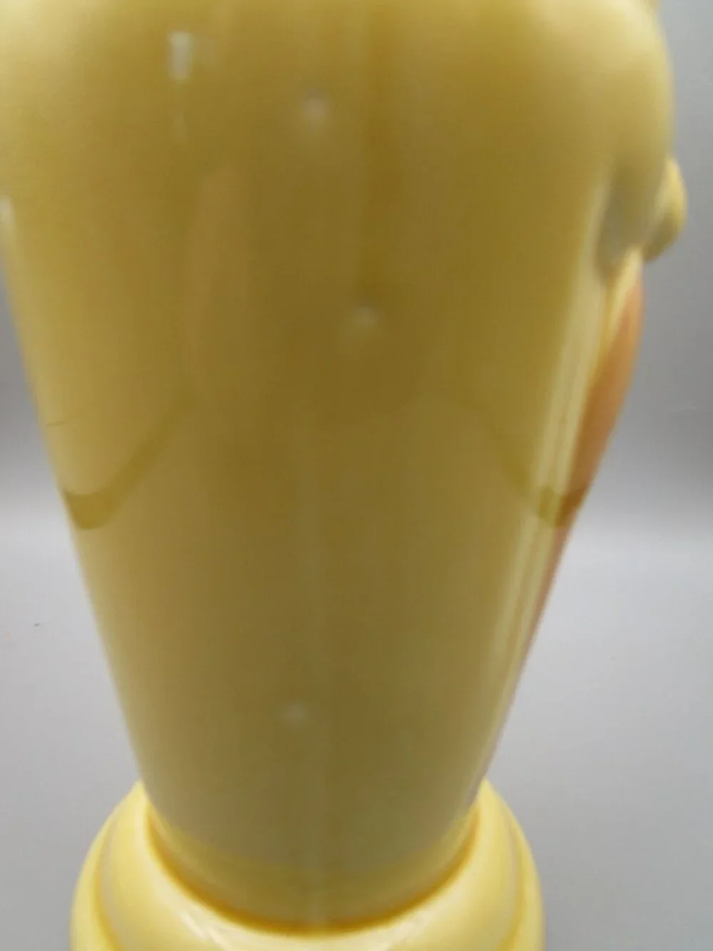 Orchids Of Hawaii Fu Manchu Yellow Ceramic Tiki Mug Vintage Taiwan 7